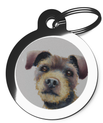 Patterdale Portrait Dog Tag for Dogs