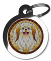 Pekingese Stained Glass Tag for Dogs