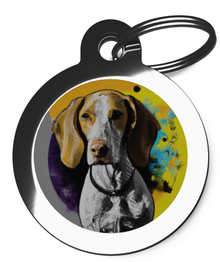 Pointer Graffiti Pet Tag for Dogs