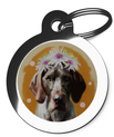 Pointer Hippy Dog Tag for Dogs