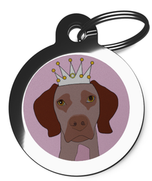 Princess Pointer Breed Dog Tag