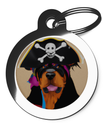 Pirate Rottweiler Breed ID Tag