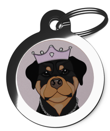 Princess Rottweiler Breed Dog Tag
