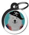 Samoyed Pirate Dog Tag for Dogs