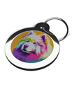 Pop Art Samoyed Dog Breed ID Disc