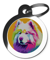 Pop Art Samoyed Dog Breed ID Disc