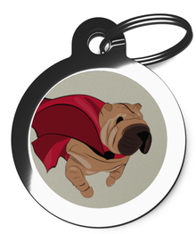 Shar-Pei Superdog ID Tag for Dogs