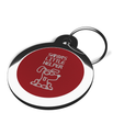 Red Santa's Little Helper ID Tag for Dogs