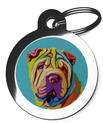 Shar-Pei Pop Art Pet Tag