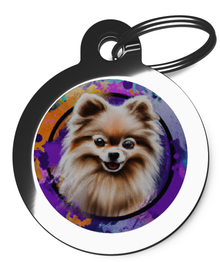 Spitz Graffiti Pet Name Tag