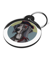 Weimaraner Pirate Dog Tag for Dogs