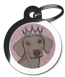 Weimaraner Princess Pet Tag for Dogs