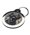 Weimaraner Steampunk Pet Name Tag