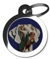 Art Nouveau Weimaraner Breed Dog ID Tag
