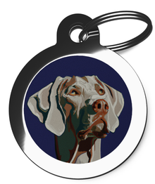 Art Nouveau Weimaraner Breed Dog ID Tag