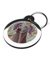 Stained Glass Weimaraner Pet Tag
