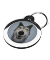 Wolfdog Fisheye Lens Pet Name Tag