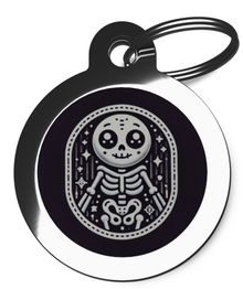 Fun Halloween Skeleton Pet Tag