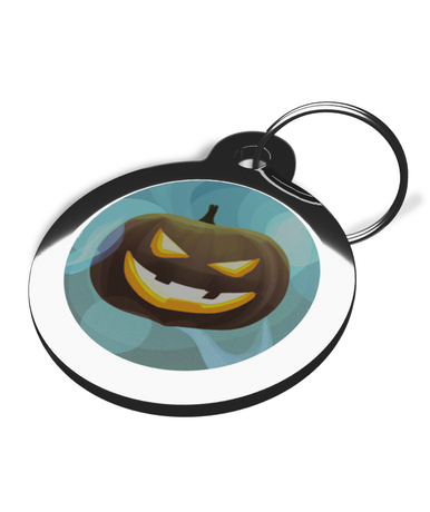 Spooky Pumpkin Dog Tag for Dogs