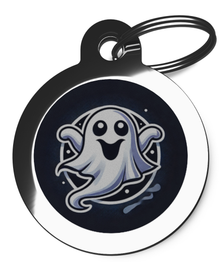 Scary Ghost Dog Dog Tag 