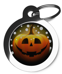 Pumpkin Pet ID Tag for Halloween