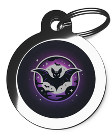 Spooky Bat Dog ID Tag