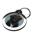 Pirate Flat Coated Retriever Dog Name Tag