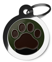 Nature’s Path Paw Print Custom Pet ID Tag