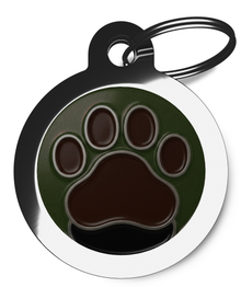 Nature’s Path Paw Print Custom Pet ID Tag