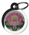 Lotus Bloom Zen Custom Pet ID Tag