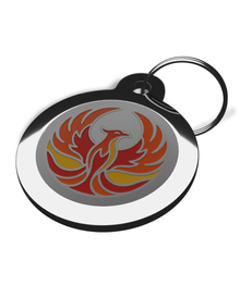 Phoenix Rising Personalised Dog Tag