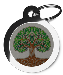 Ancestral Roots Tree of Life Personalised Tag for Dogs