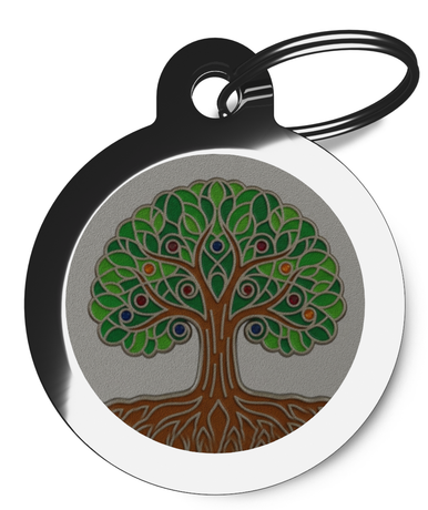 Ancestral Roots Tree of Life Personalised Tag for Dogs