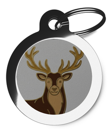Majestic Stag Personalised Tag for Dogs