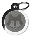 Spirit Wolf Personalised Dog ID Tags