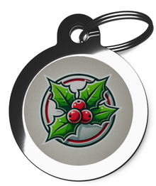 Christmas Holly Dog Dog Tags