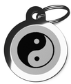 Yin Yang 1 Dog ID Tag
