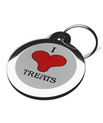 I Love Treats Pet Identification Tag