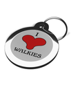 I Love Walkies Tags for Dogs