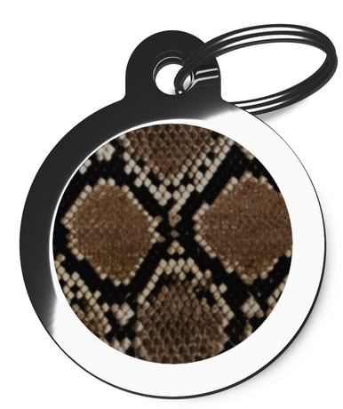 Snake Print Identification Tag For Dogs
