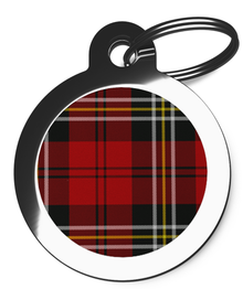 Tartan Emblem Dog Dog Tag
