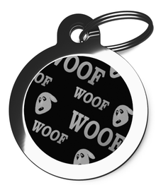 Woof Woof ID Tag for Dogs