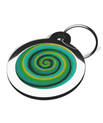 Cute Lazy Green Pet Tag