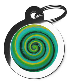 Cute Lazy Green Pet Tag