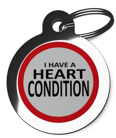 Heart Condition Pet Tag