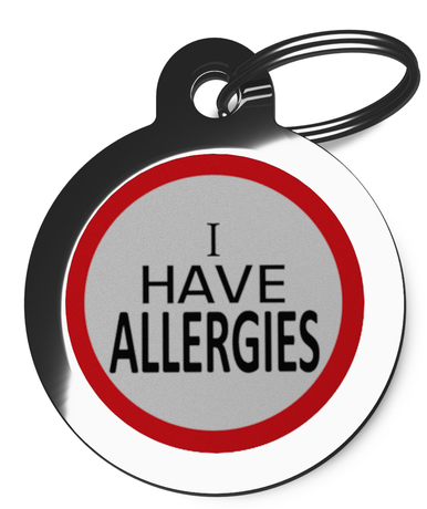 I Have Allergies Medical Dog ID Tag