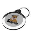 Cute Scan Me Staffy Pet Tag 