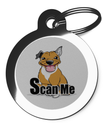 Cute Scan Me Staffy Pet Tag 