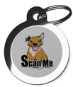 Cute Scan Me Staffy Pet Tag