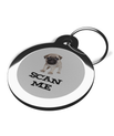Scan Me Pug Tags for Dogs